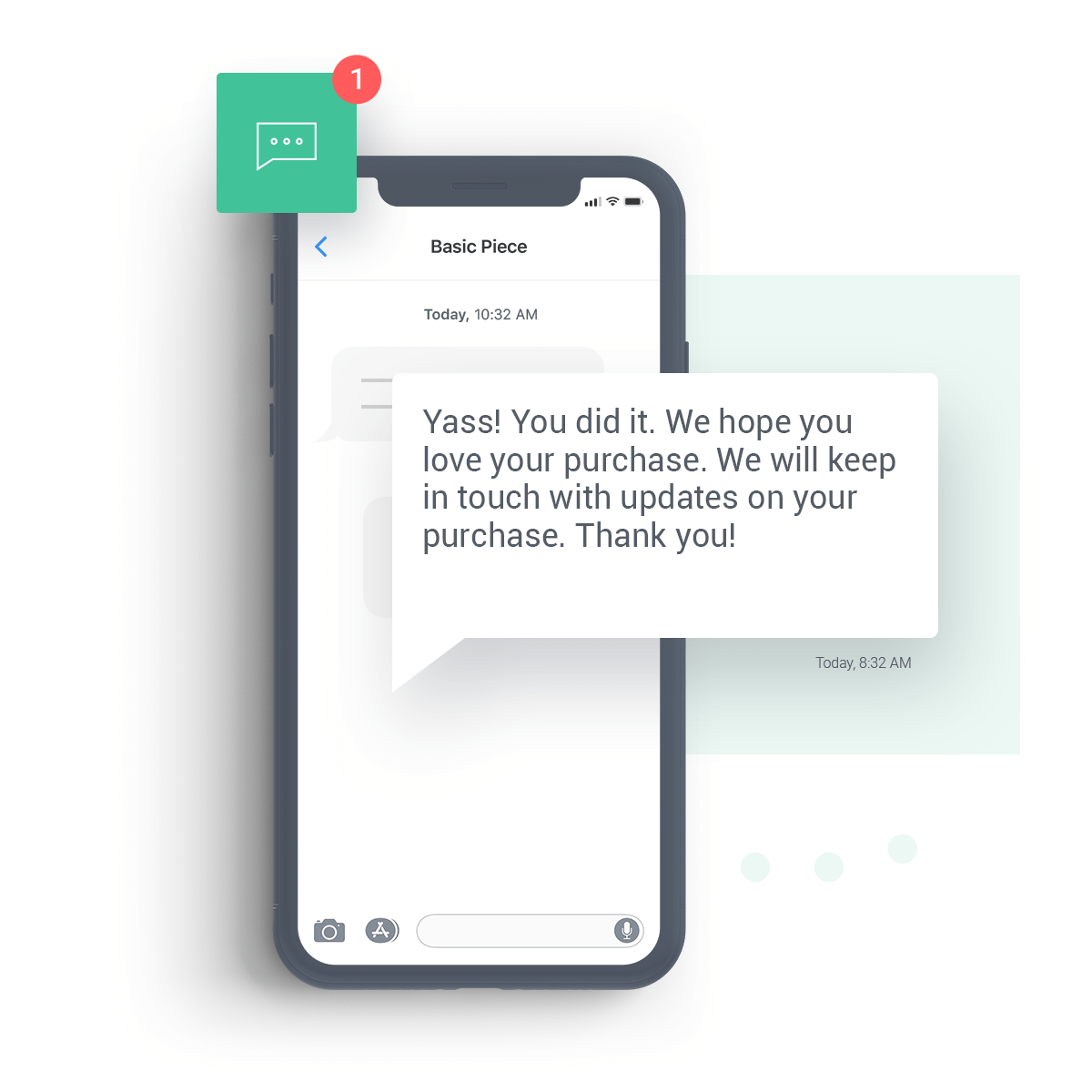 SMS with shipping confirmation