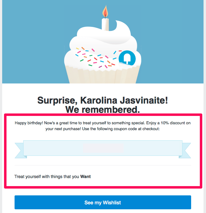 short birthday email message
