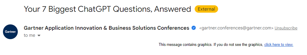 an example of a subject line stating specific number and topic
