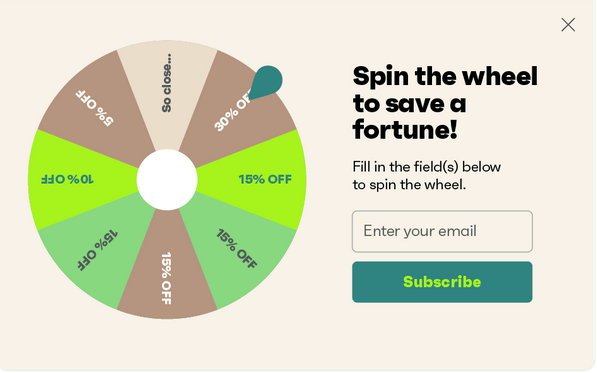 Wheel of Fortune Omnisend