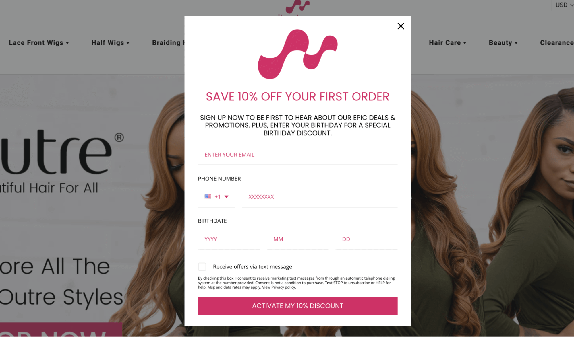 Divatress popup