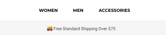 free shipping banner