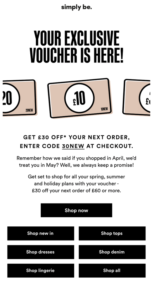 loyalty email example