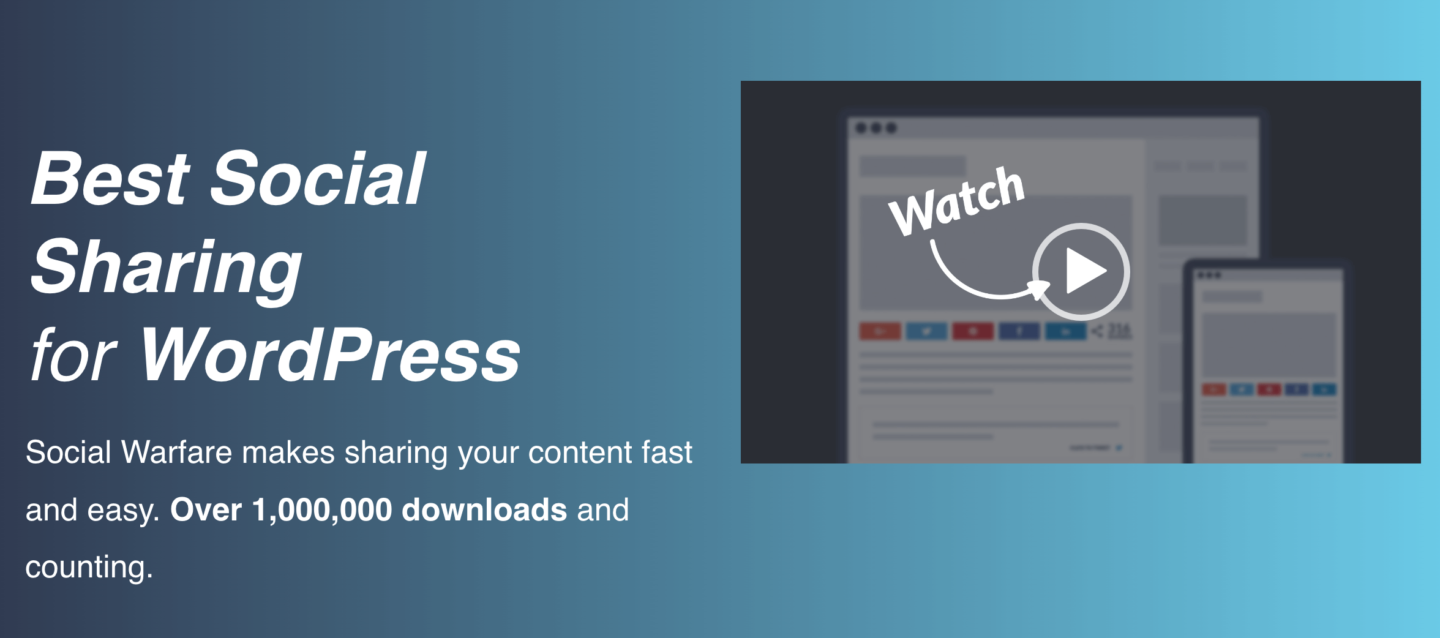 WordPress marketing automation plugin Social Warfare