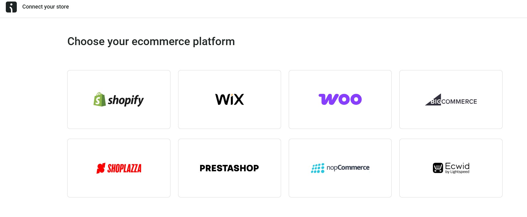 Choosing an ecommerce platform to connect with Omnisend