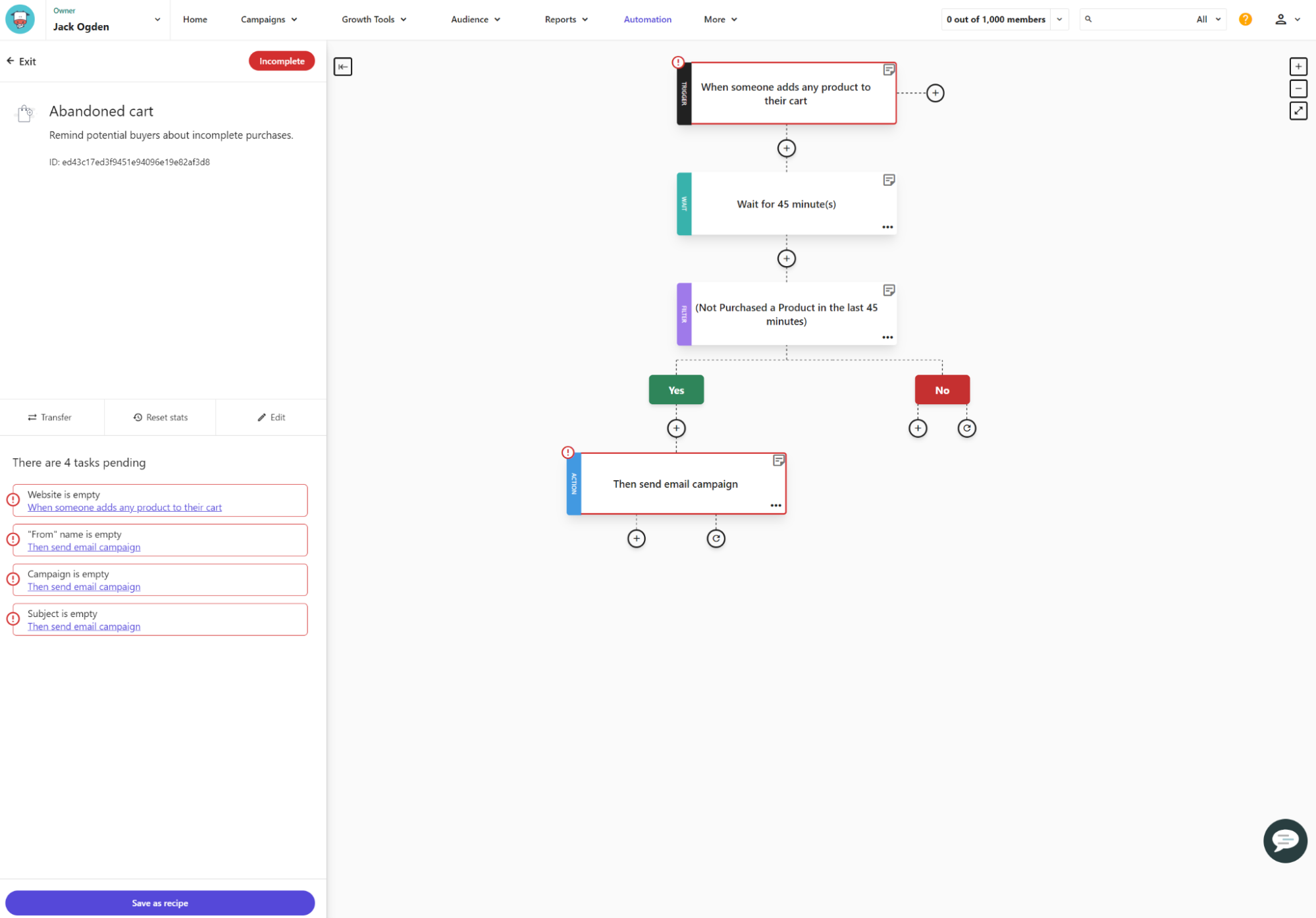 Automation editor