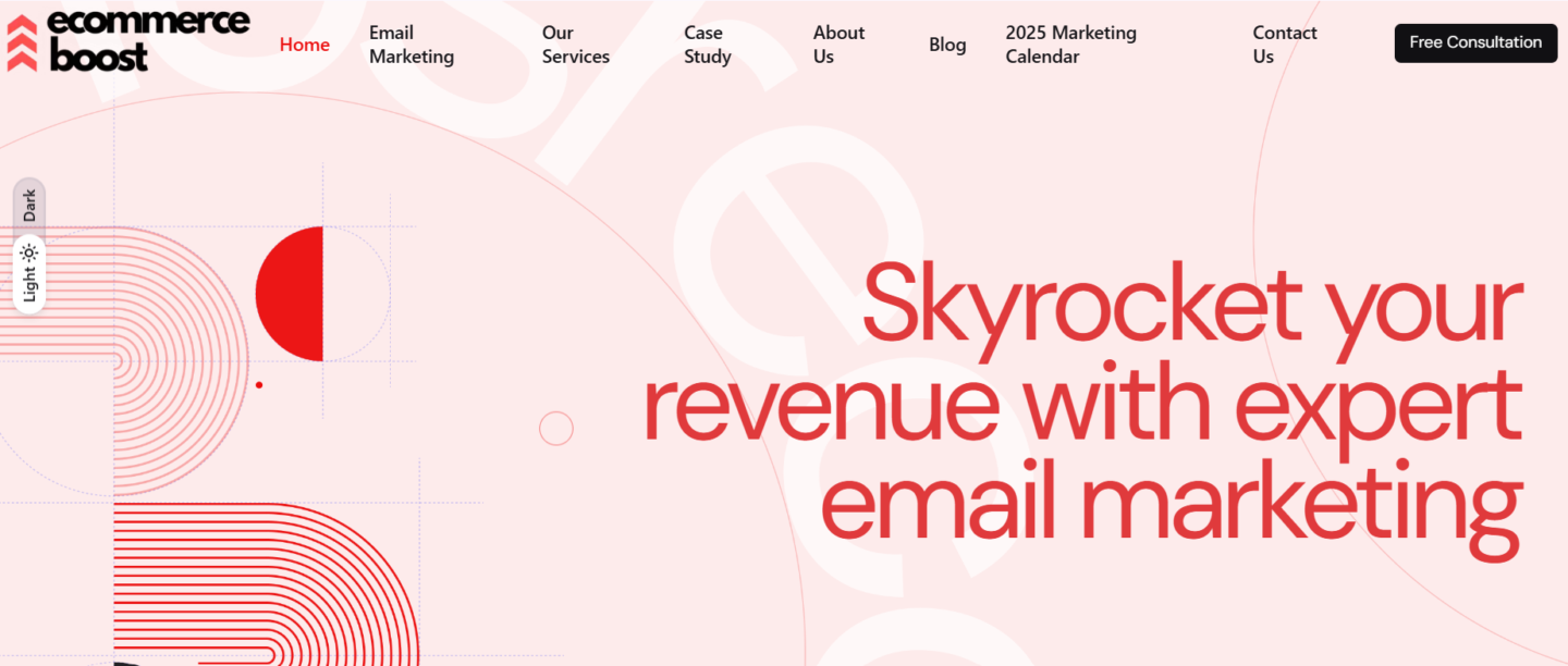 Ecommerce Boost homepage
