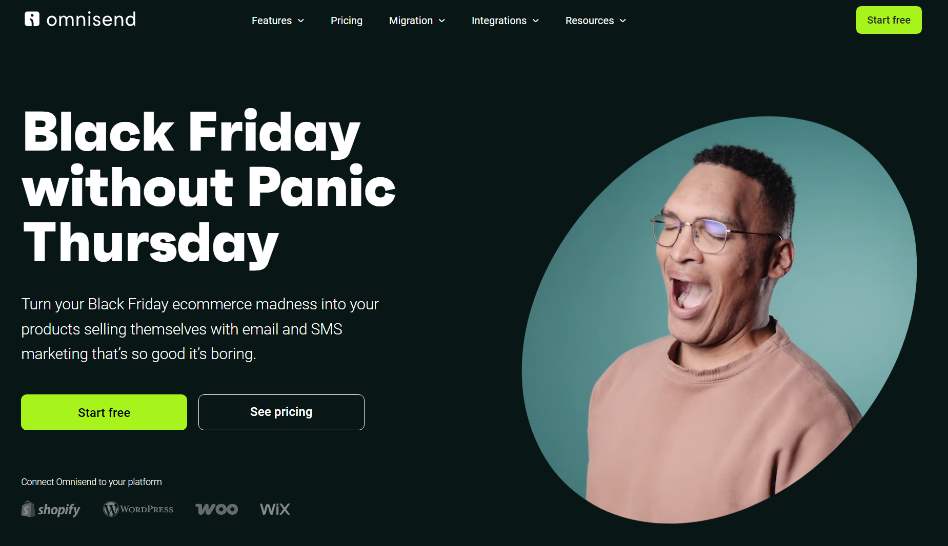 Omnisend homepage
