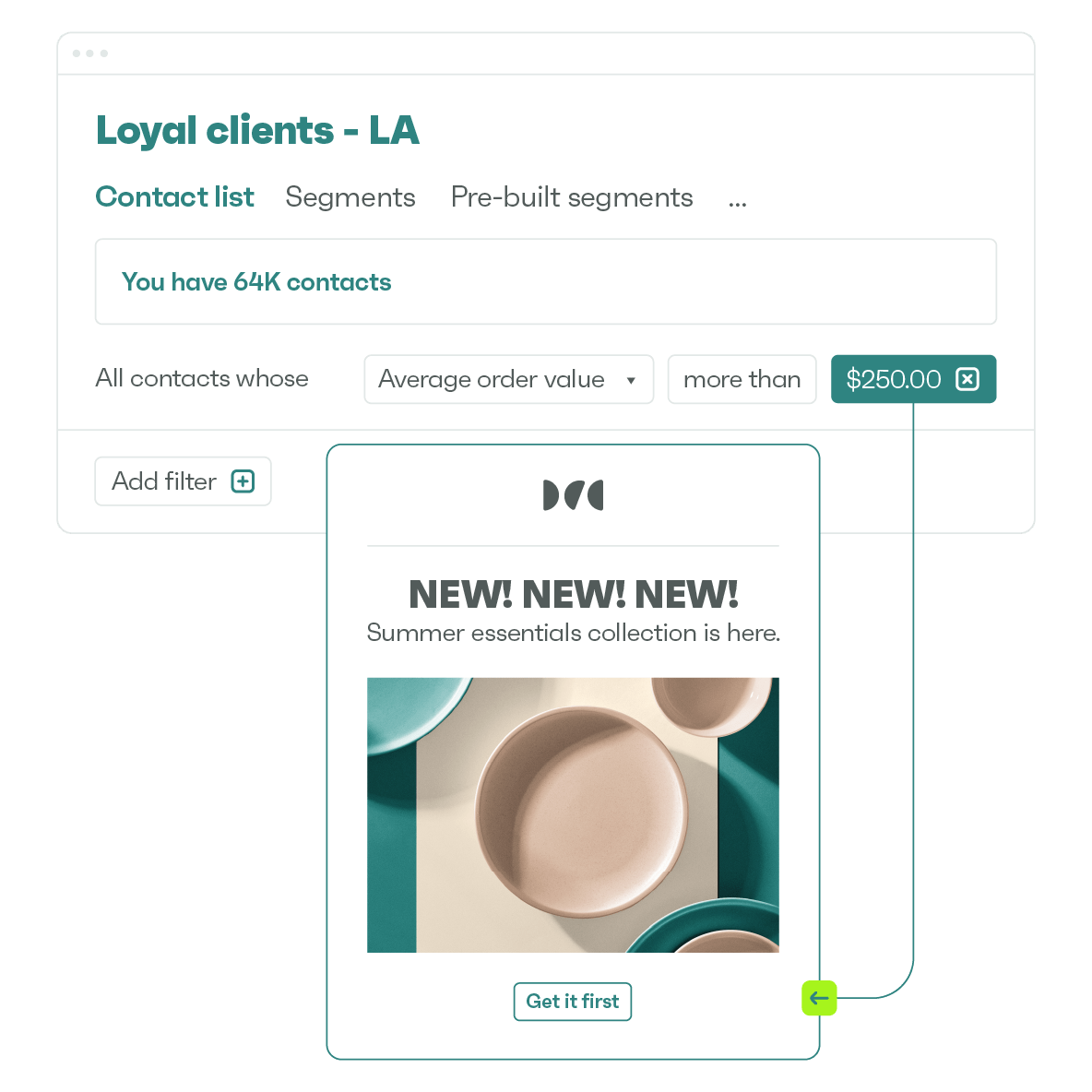 Send targeted campaigns, easily