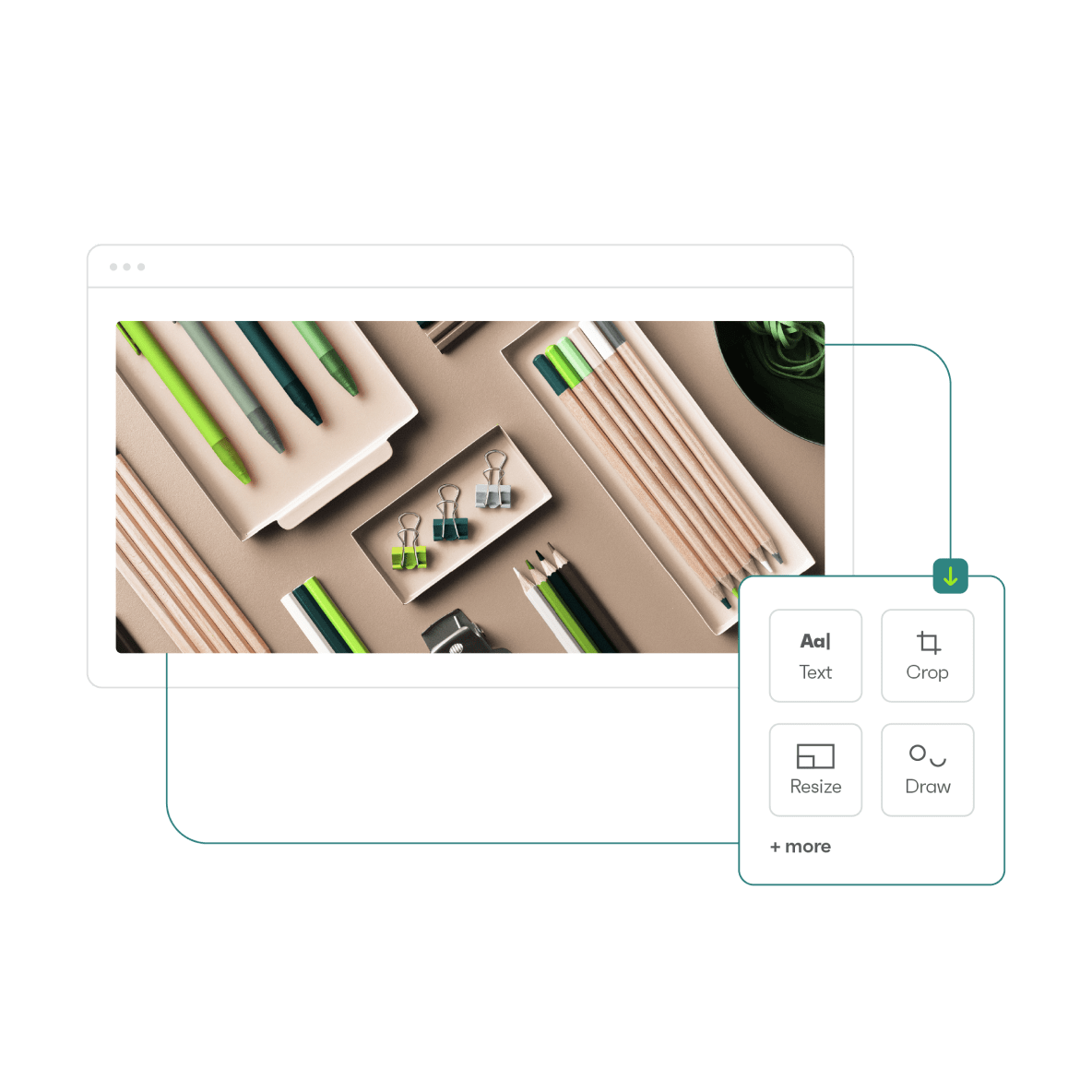 Easy image editing built right in