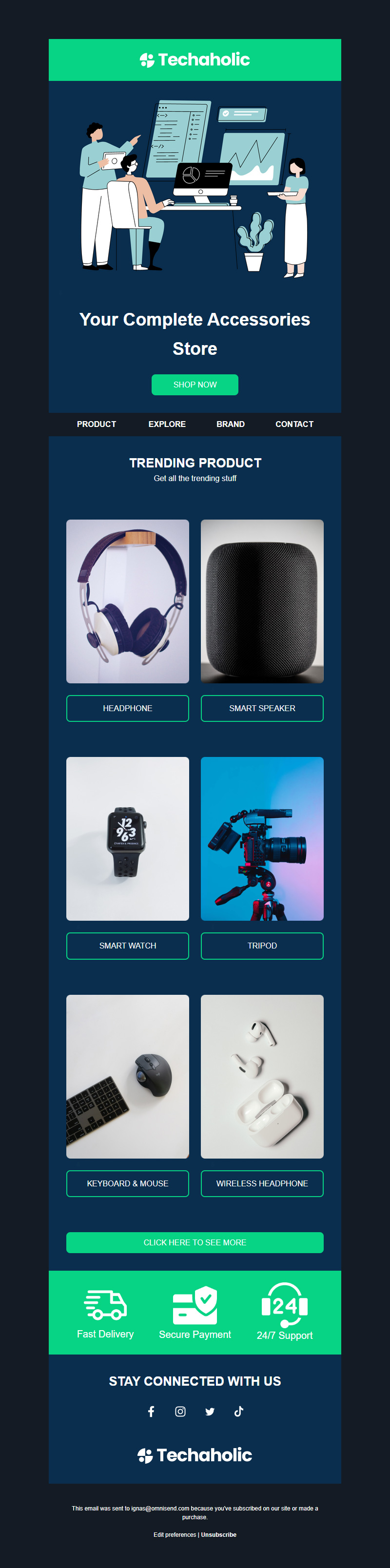 Accessories email templates