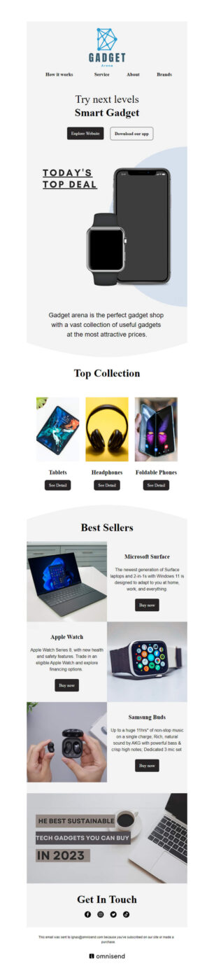 Accessories email templates