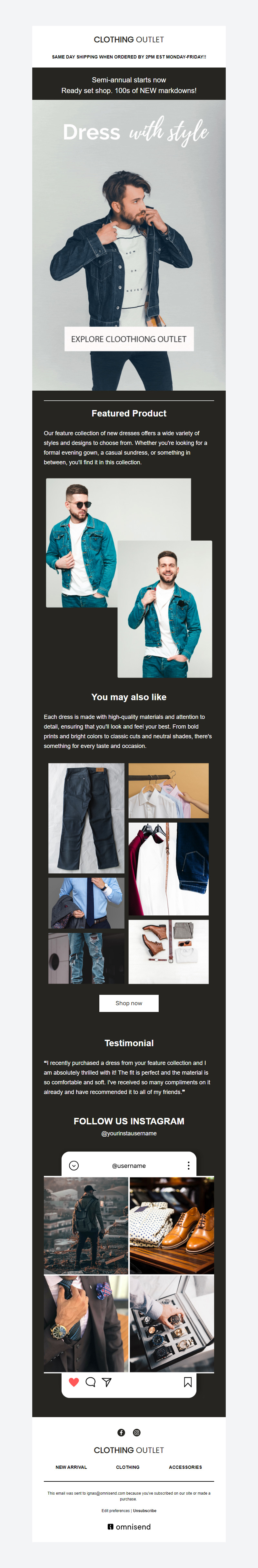 fashion newsletter templates