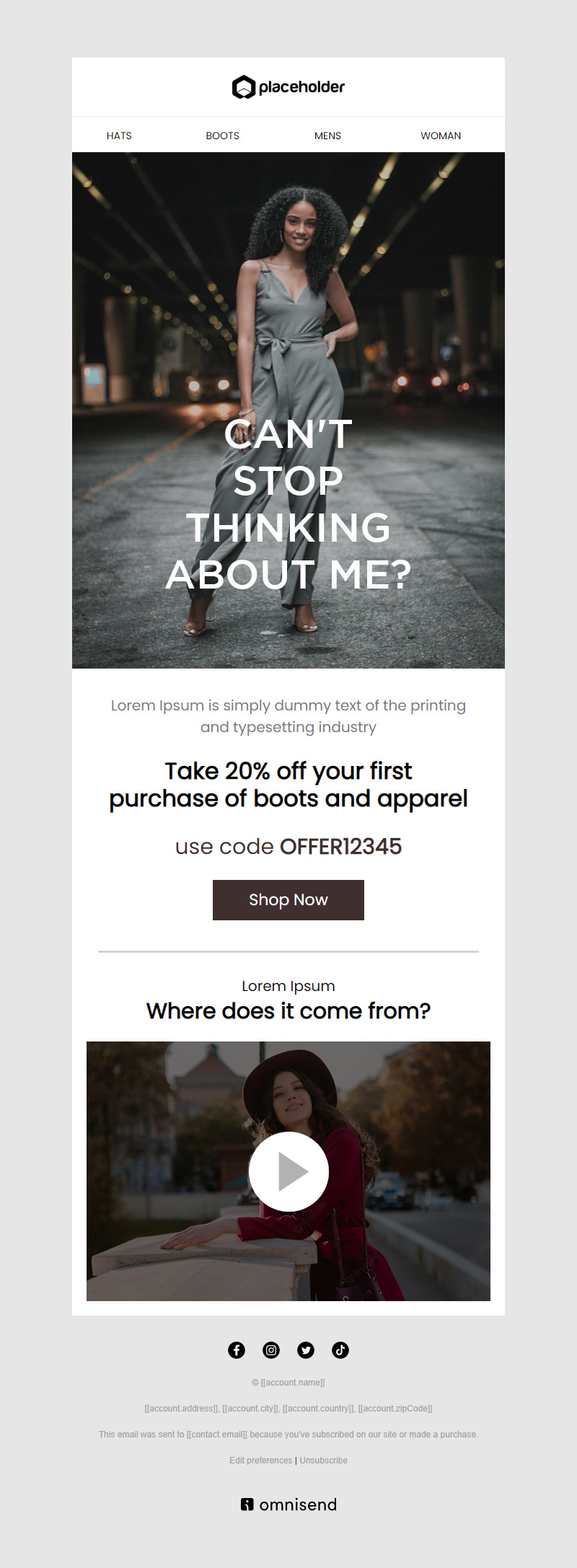 fashion sale newsletter templates