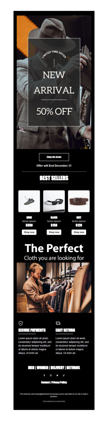 fashion newsletter templates
