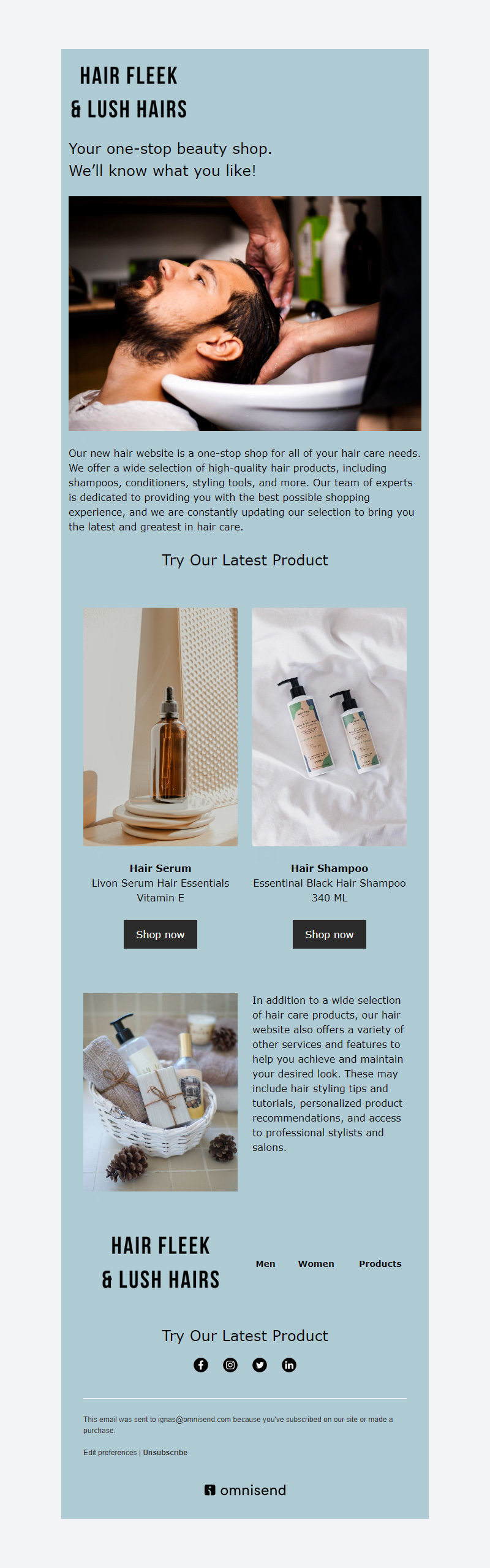 Skincare Haircare newsletter