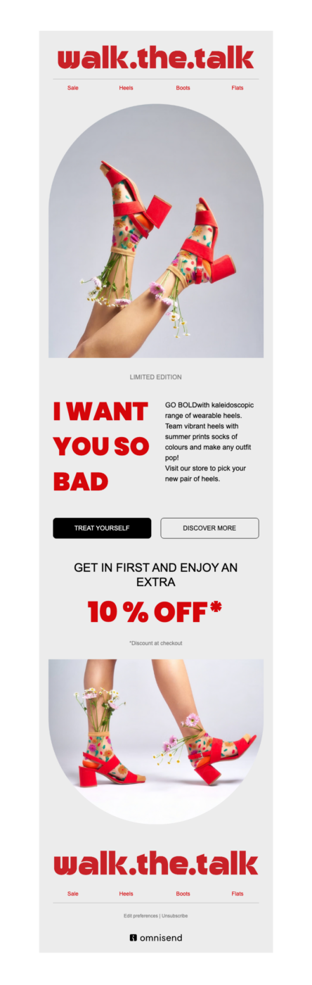 Shoes email templates