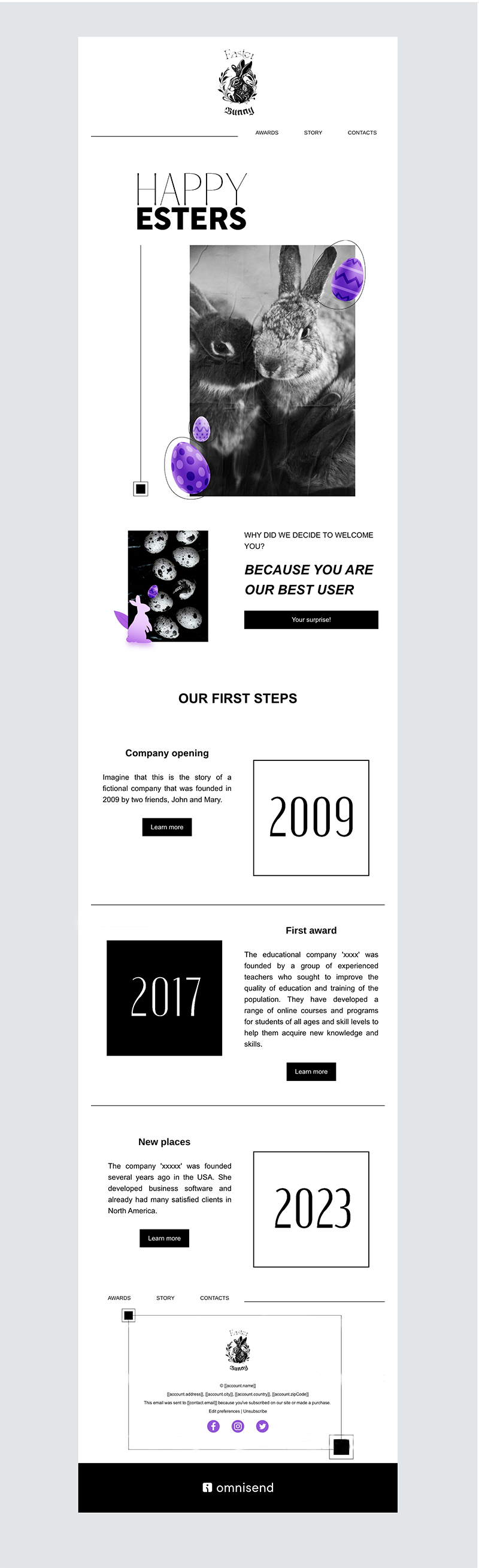 Easter newsletter template