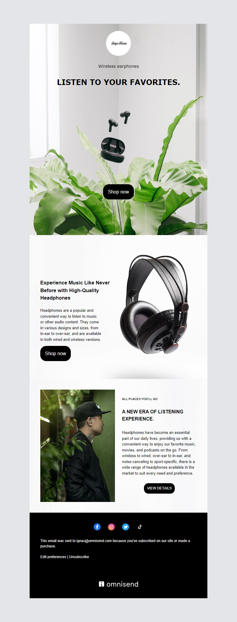 Accessories email templates