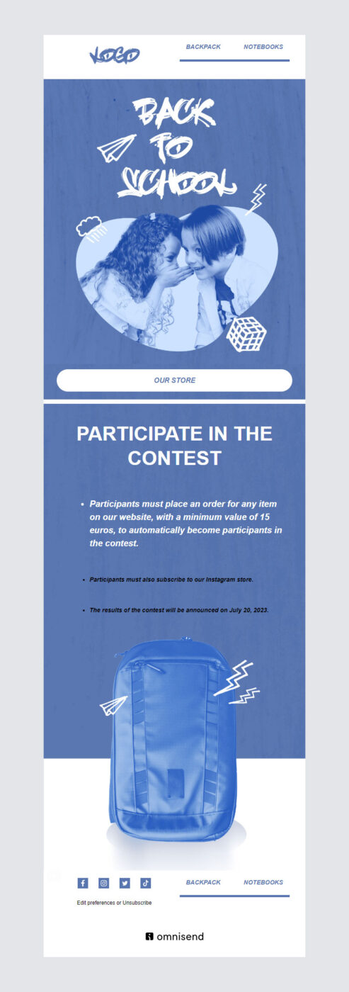 Accessories email templates
