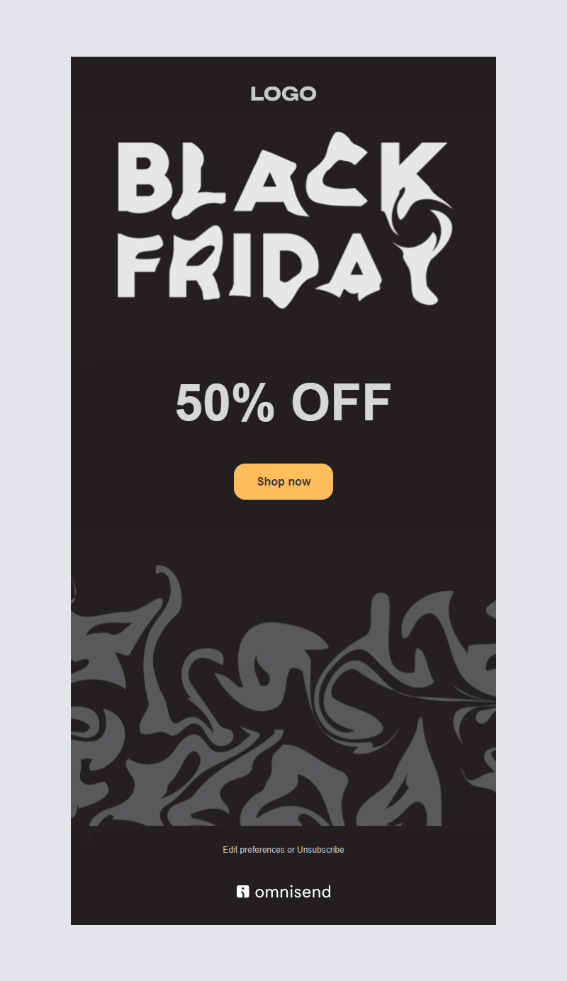 Black Friday newsletter