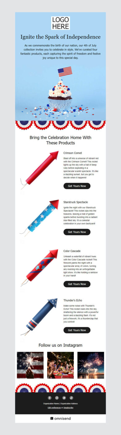 Newsletter templates Holiday