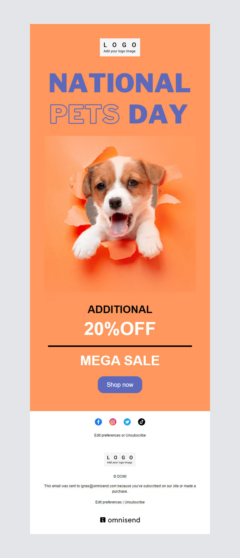 Pets email templates